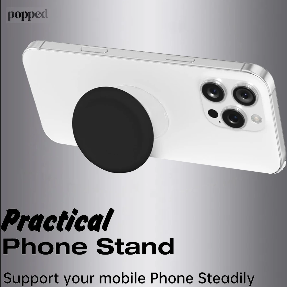 Popped Socket Phone Grip mit ausziehbarem Ständer, selbstklebender Griff – Black Series – Detail 9