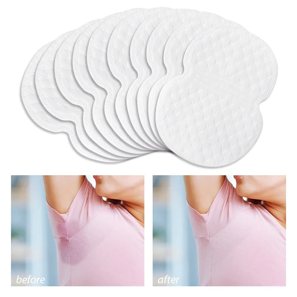 

10Pcs/set Armpits Sweat Pads Disposable Underarm Gasket Sweat Absorbing Pads for Armpits Linings Disposable Anti Sweat Stickers