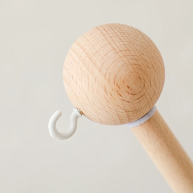 Support de clochette en bois pour bébé de 0 à 12 mois, support de cloche de lit Mobile en bois pour nouveau-né, cloche de lit en Crochet, jouets suspendus, hochet pour nouveau-né 3