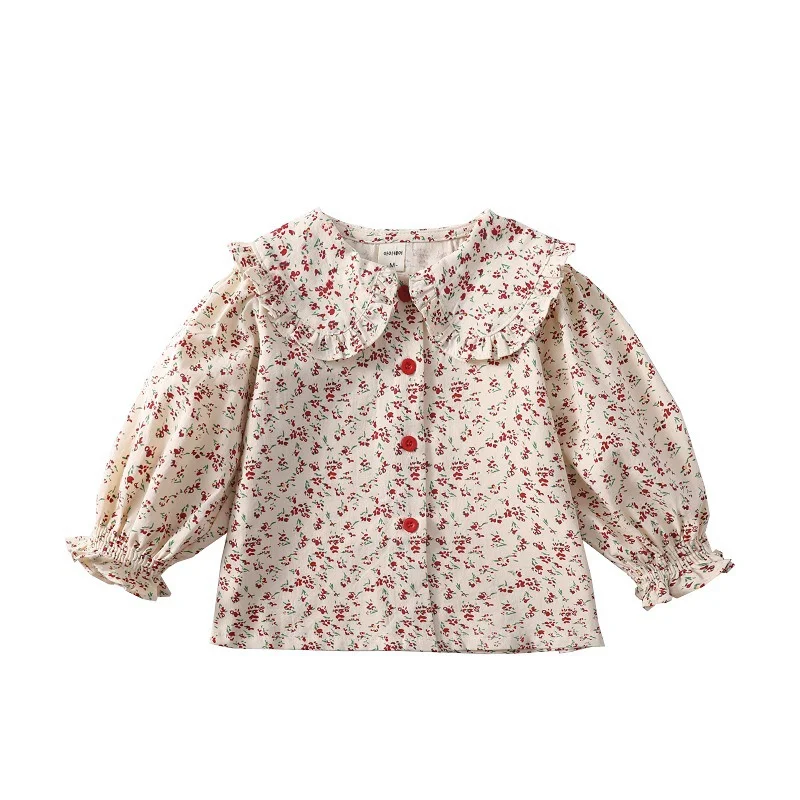 Girls Baby's Kids Blouse Jacket Outwear 2024 In Stock Spring Autumn Shirts Cotton Children's Clothing High Quality