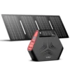 SinKeu 100W Portable Power Station Camping Charger Solar Generator with 40W Solar Panel Foldable for Home Outdoor Emergency RV 1
