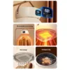 Portable Clothes Dryer 500W Digital Display 6 Timer Compact Dryer Machine Travel Home Purple Light Constant Temperature Drying 6