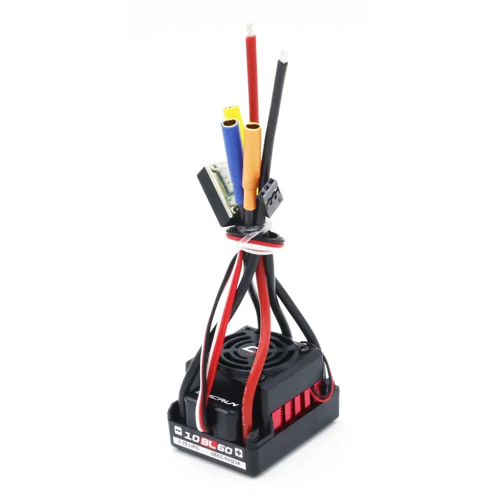 HOBBYWING QuicRun WP 10BL60 60A ESC 귯ø  ESC, 2-3S LiPo 6V/2A BEC 1/10 RC  ũѷ  Ʈ ڵ