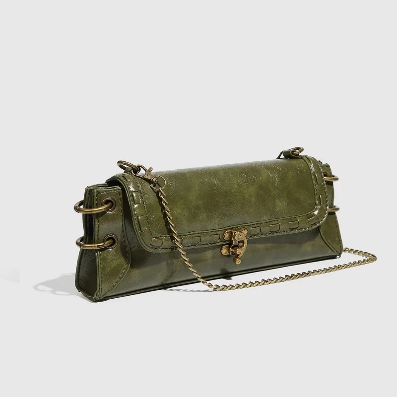Borse a Tracolla da Donna, Borsa a Spalla, Borsa a Spalla Sottobraccio, Borsa a Catena Trendy, Borsa Piccola Quadrata, Borsetta e Borse Firmate, Borsa da Donna - immagine 2
