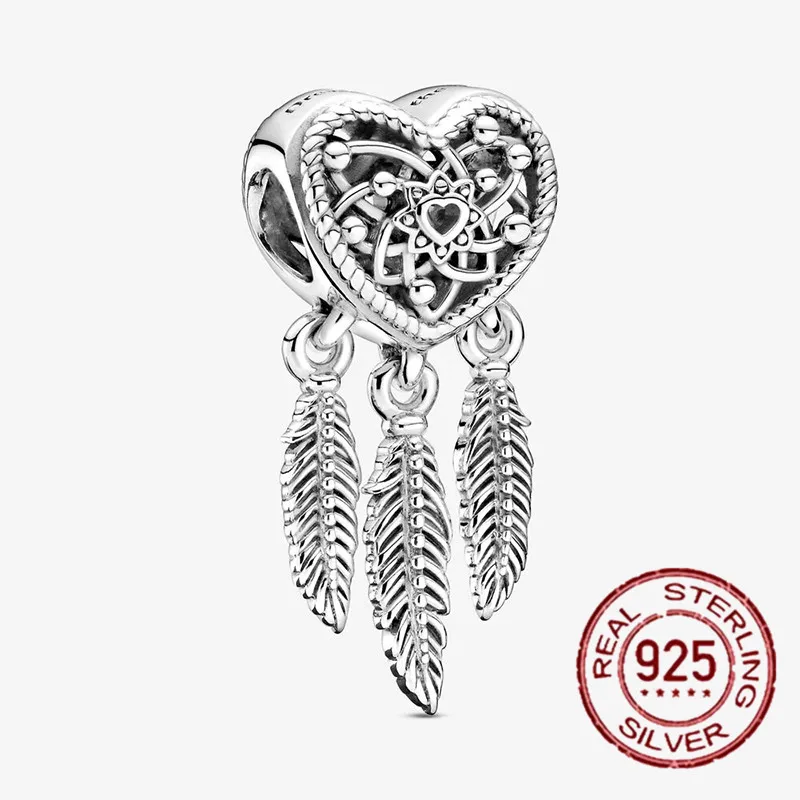 cross necklace Hot Sale 100% 925 Sterling Silver Charm Animal Tree Love Bead Fit Original Pandora Charms Bangles Making for Women DIY Jewelry charm bracelets 925 Silver Jewelry