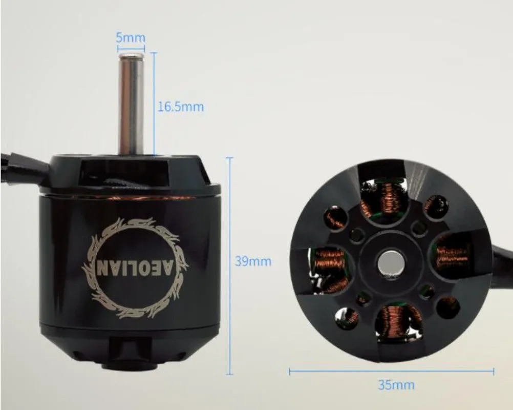 5-миллиметровый вал C3542 KV1000/1250/1450 aeolian бесщеточный мотор outrunner для игрушек с