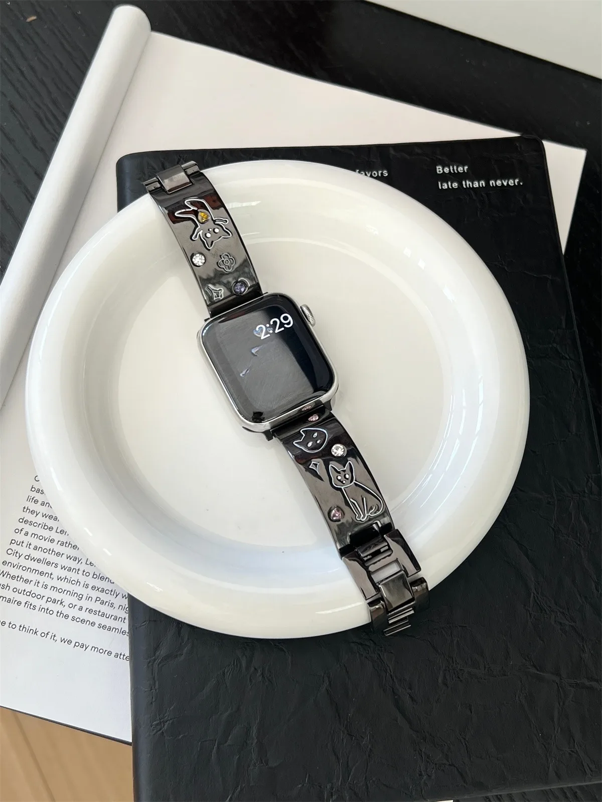Bracelet de montre pour iwatch 42/44/45/46/49 mm 38/40/41 mm Bracelet de montre tendance en métal pour montres série Ultra2 série 10/9/8/7/6/5/4/3/2/1_voghion.com