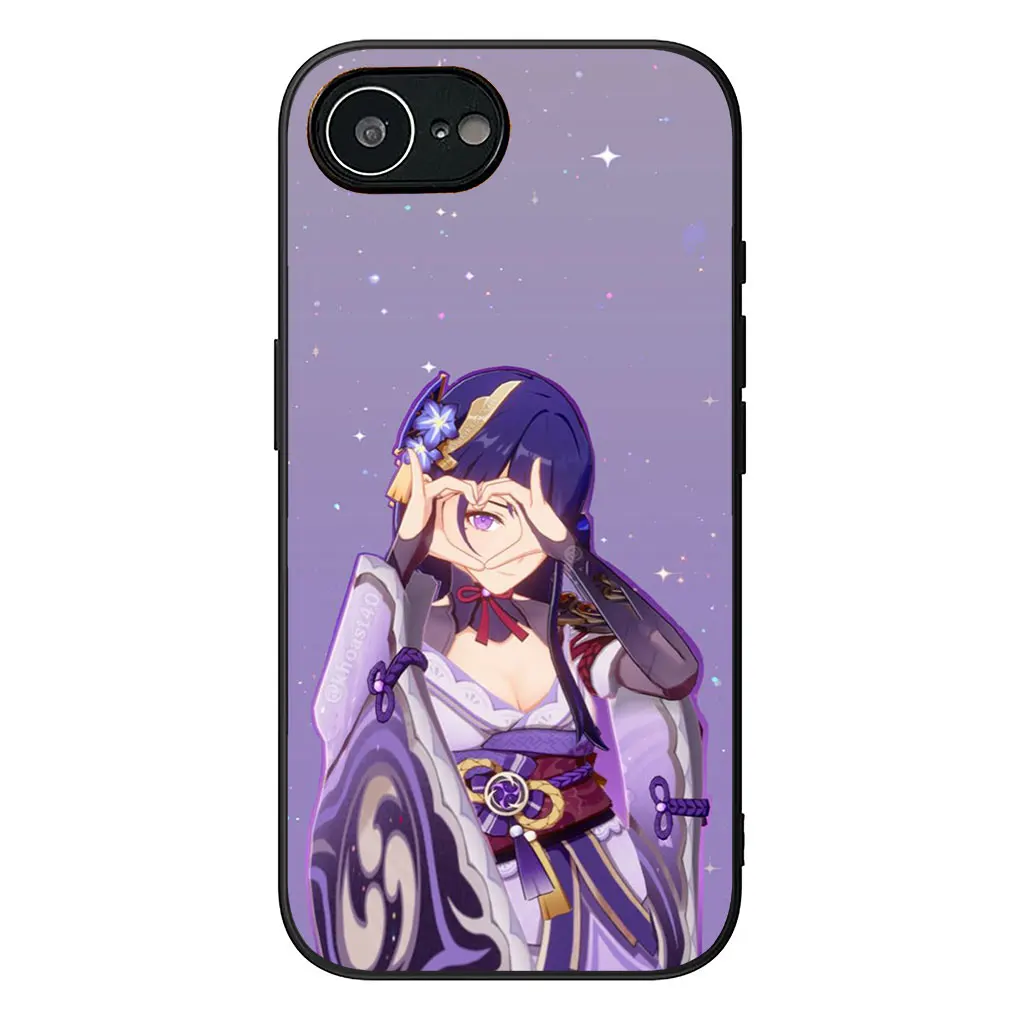 Genshin Impact Baal Raiden Shogun & Venti Themed Phone Cover