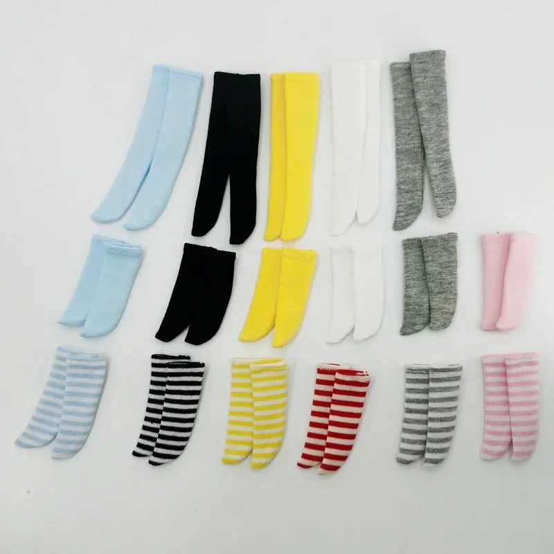 Blythe Doll Shoes Boots Legging for Azone Sock OB23 OB24 Doll Black White Lace Stocking 3