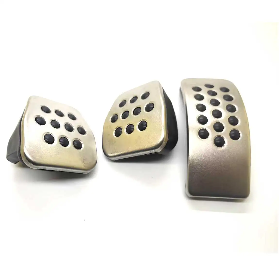 Stainless steel Rubber Pedal Set VW Volkswagen New Beetle/ Golf MK4 / Jetta MK4 / Bora car pedals stainless steel pedal cover