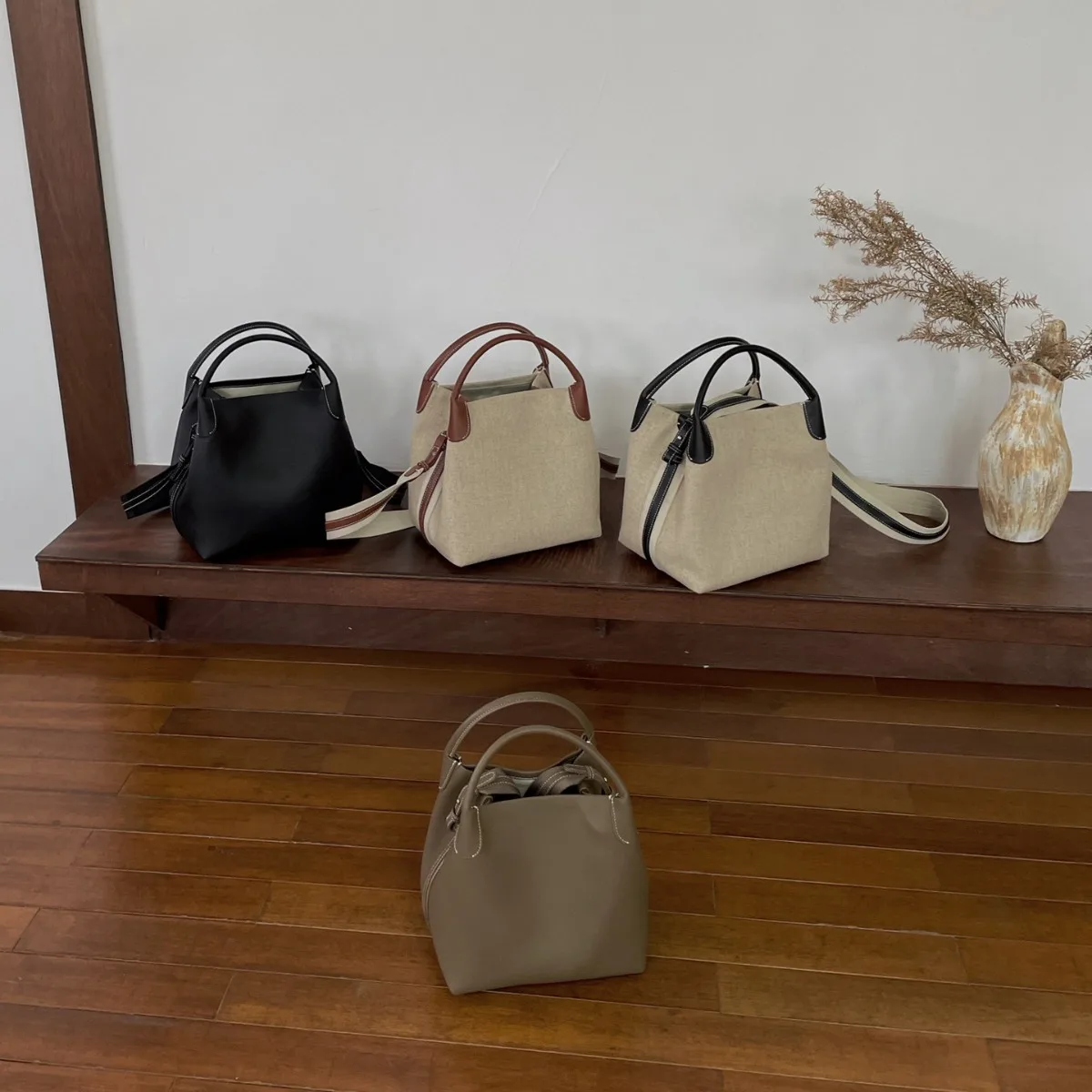 High Quality New Arrival Large Capacity Vegetable Basket Crossbody Handbag Top Layer Cowhide Casual Shoulder Bag