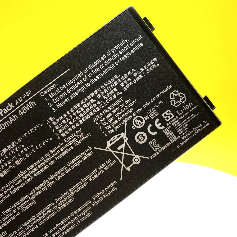 Bateria do Portátil para Asus A32-f80 F80q F80l F80m F81 F81se X82se F83 F50s X61 X61w X61s X61gx X61sl X61z X82l N60d X82c - Imagem 5