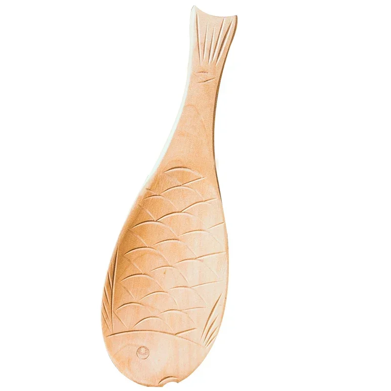 Fish shaped rice spoon Creative Japanese and Korean rice spatula household kitchen tableware wooden spoon