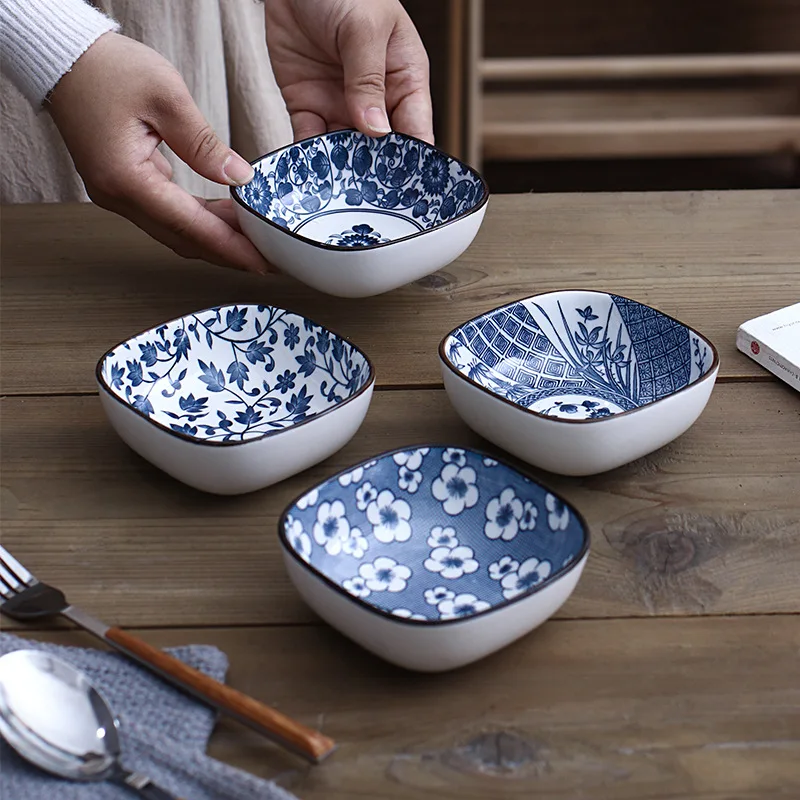 

Ceramic taste dish household tableware dip dish seasoning dish personality dish square seasoning dish vinegar dish