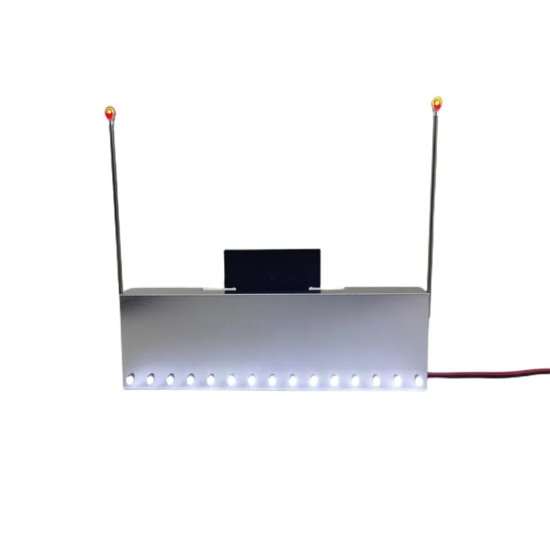 CNC Front Bumper Lamp LED Light for Tamiya 1/14 Truck King Hauler 56344 56301 RC Tractor Trailer LESU Tamiya Part 3
