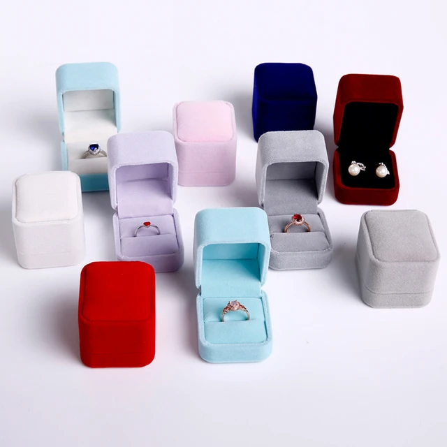 Velvet Stud Earrings Storage Box  Jewelry Storage Boxes Earrings - Stud  Earrings - Aliexpress