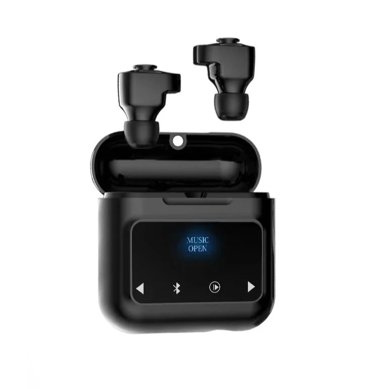 

N18 TWS Bluetooth 5.0 Earbuds True Wireless Headphones with Mic Noise TF Card Earphone Sports Headset Touch Control with Display