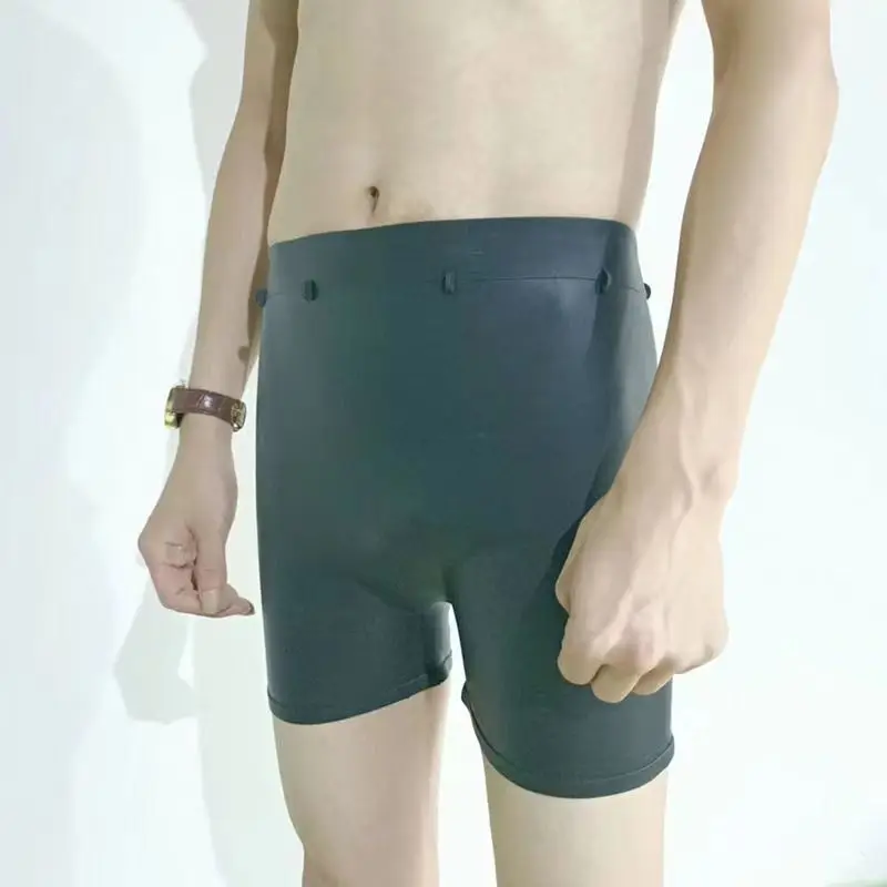 Plus Size Full Silicone Swim Trunks Briefs Quick Dry Protection Women Men Beach Trunks Spring Swimming Underwear Fit Lightweight