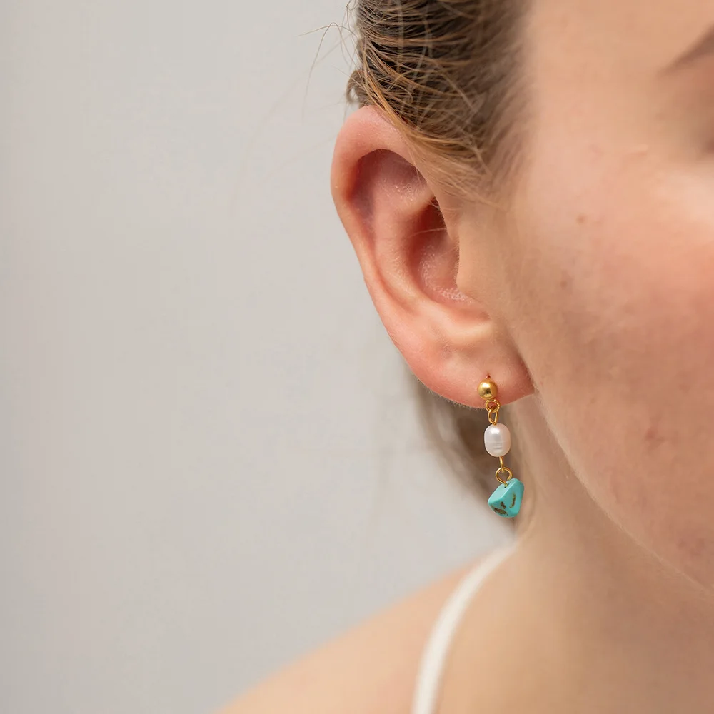 

Maris Stew Ins Style Stainless Steel Women's Female Earrings Stylish Versatile Gold-plated Jewelry For Girl