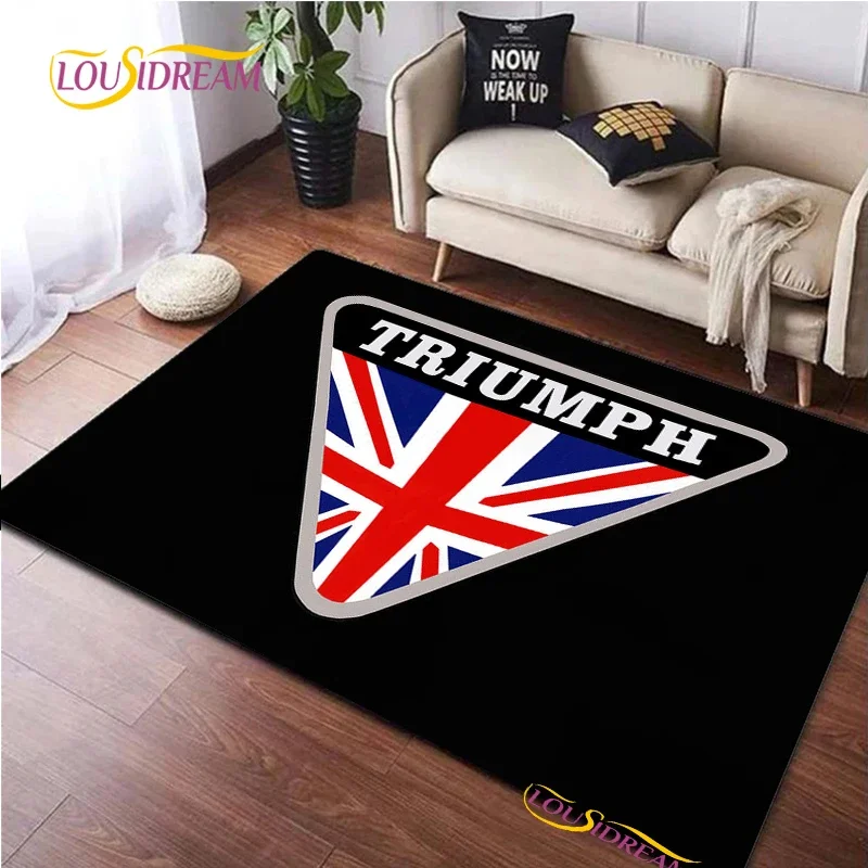 Triumph 오토바이 카펫 영역 러그 주방 매트, 패션 요가 매트, 거실 침실 장식, 미끄럼 방지 매트, 생일 선물, Alfombra