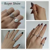 Skyrim Stainless Steel Ring Heart Star Flower Butterfly Moon Phase Geometric Women's Finger Rings Wedding Gift Wholesale - Image 6