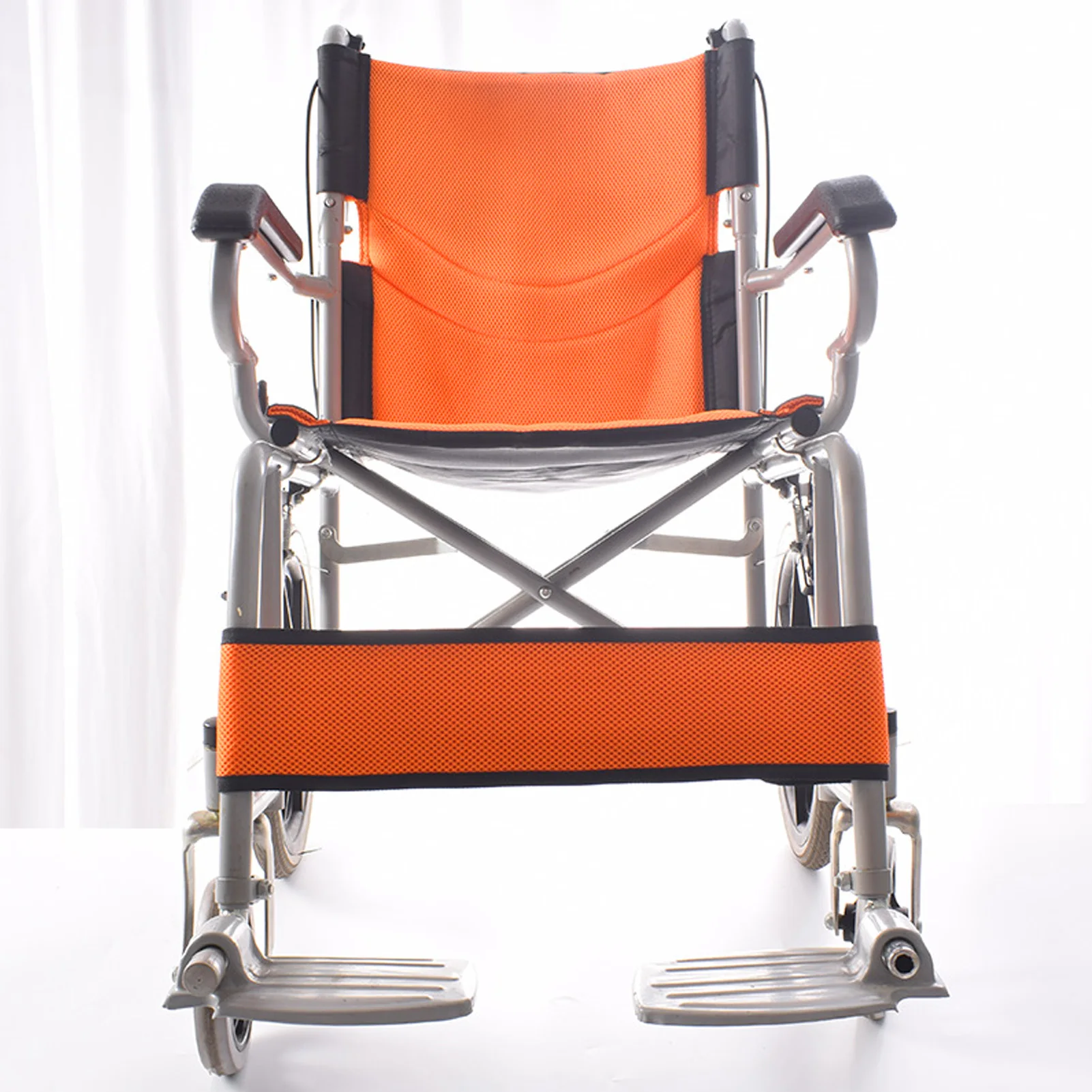 Wheelchair Calf Strap Wheelchair Leg Restraint Strap Leg Improve Stability Oxford Cloth Foot Protector Belt Orange 3
