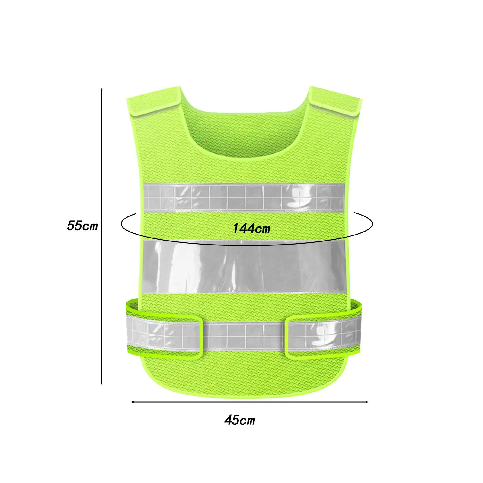 Reflective Vest High Visibility Construction Protector Biking Work Hiking with Reflective Strips Sleeveless Women Adults Men