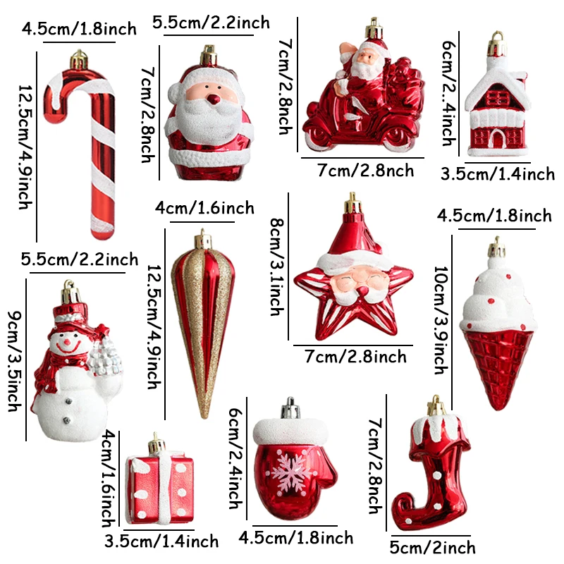 Christmas Red Lollipop Candy Cane Pendant Xmas Tree Hanging Ball Ornaments Christmas Decor for Home New Year Gif 2pcs/set christmas decorations