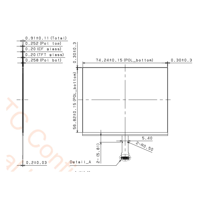 Sharp LS035Q7DD01 LCD 3.54 Inch 320x240 LCD Panel With 6-bit Parallel Industrial LCD Display g065vn01 v2 6 5 inch industrial lcd display