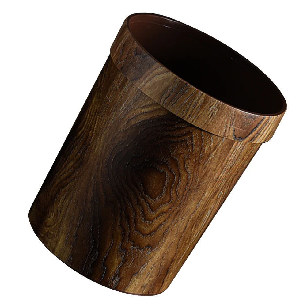 

Retro Trash Can Large Bedroom Wastebasket Pp Environmental Protection Material Office Plastic Storage Bucket Container