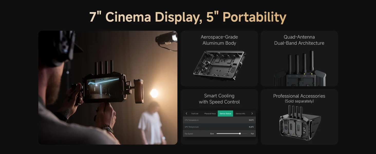 Accsoon CineView M7 Pro 7 Inch Touchscreen Monitor with Wireless Video Receiver