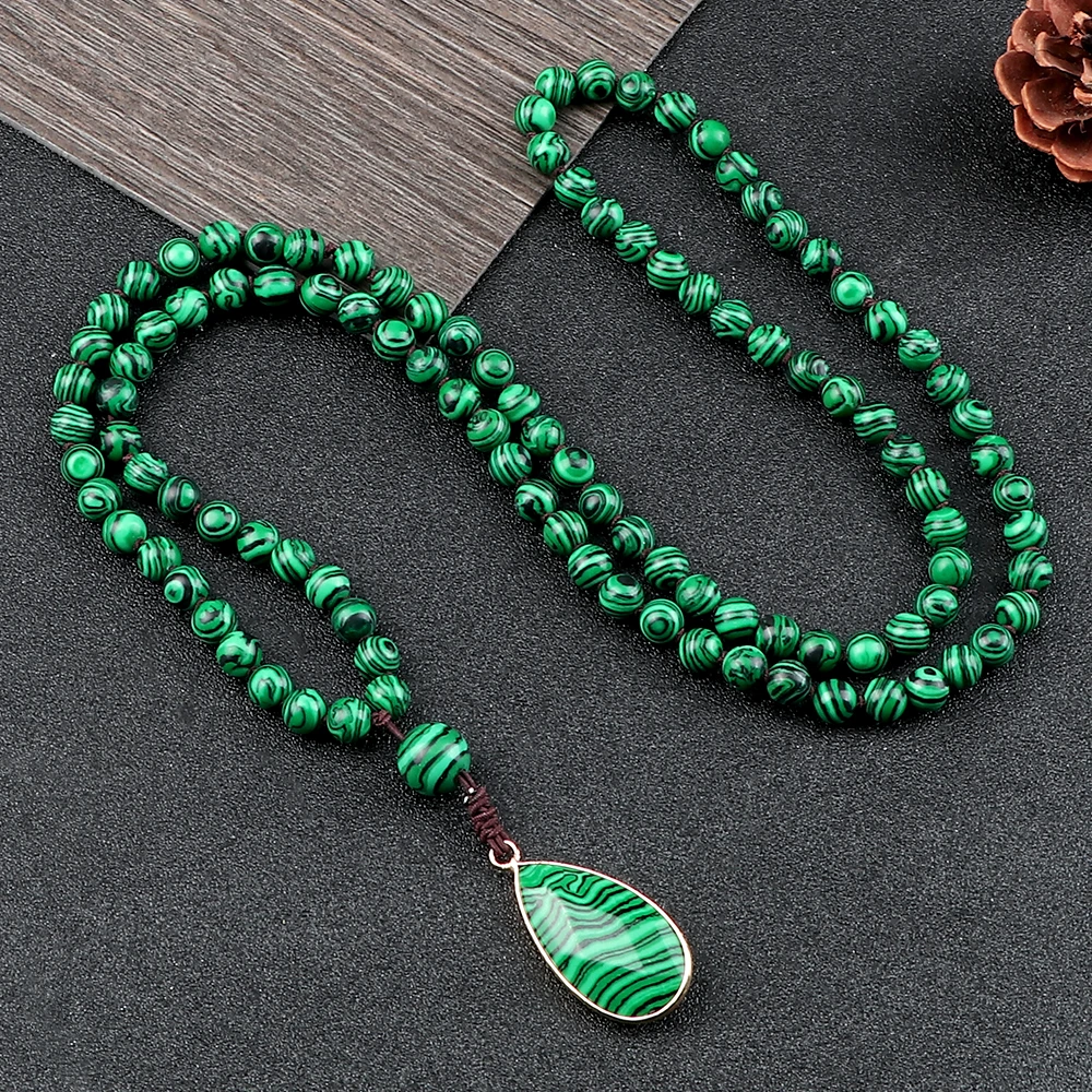Avalaya Statement Collana Verde Lime Con Cordoncino Nero E Perline Di Legno - Regolabile, Fatta A Mano - 5