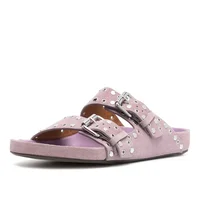 Sandals Woman Summer 2024 Beach Open Toe Slippers Flat Shoes Sandals Unisex Buckle Rivet Decoration Slip On Roman Big Size 43 - Image 6