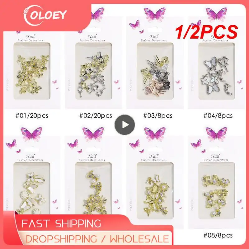 10pcs/Bag Ch Style Nail Charms Decoration Fashion Chic Bow Kawaii Nails  Classic Jewellery Designs Metal DIY Nail Accessories - AliExpress