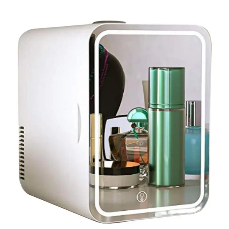 Mini Dual Purpose Cosmetic Refrigerator, Máscara Facial, Beleza, Carro