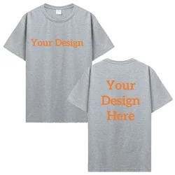 Customizable Men's Cotton T - shirt - Personalize with Your Unique Design - S (Sport grey)