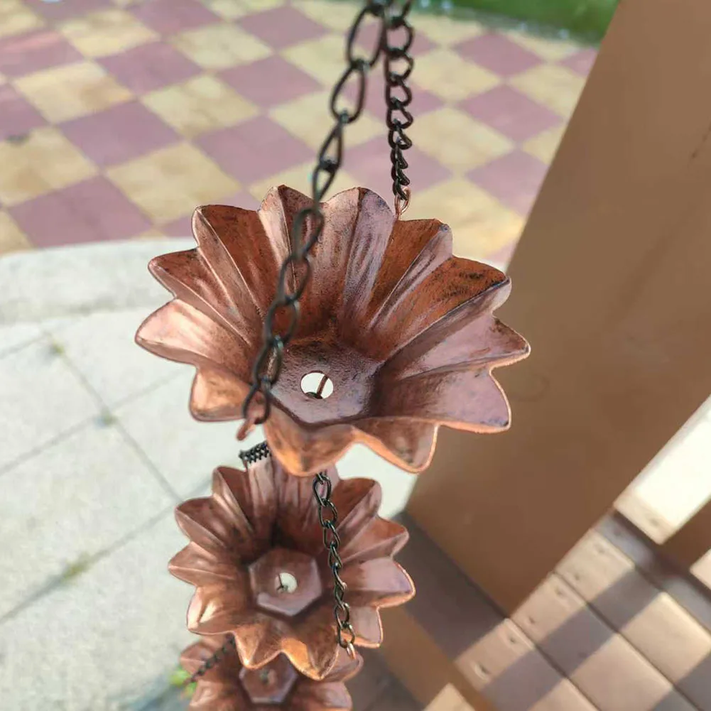 Vintage Metal Rain Chain Downspout 1