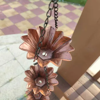 Vintage Metal Rain Chain Downspout 1