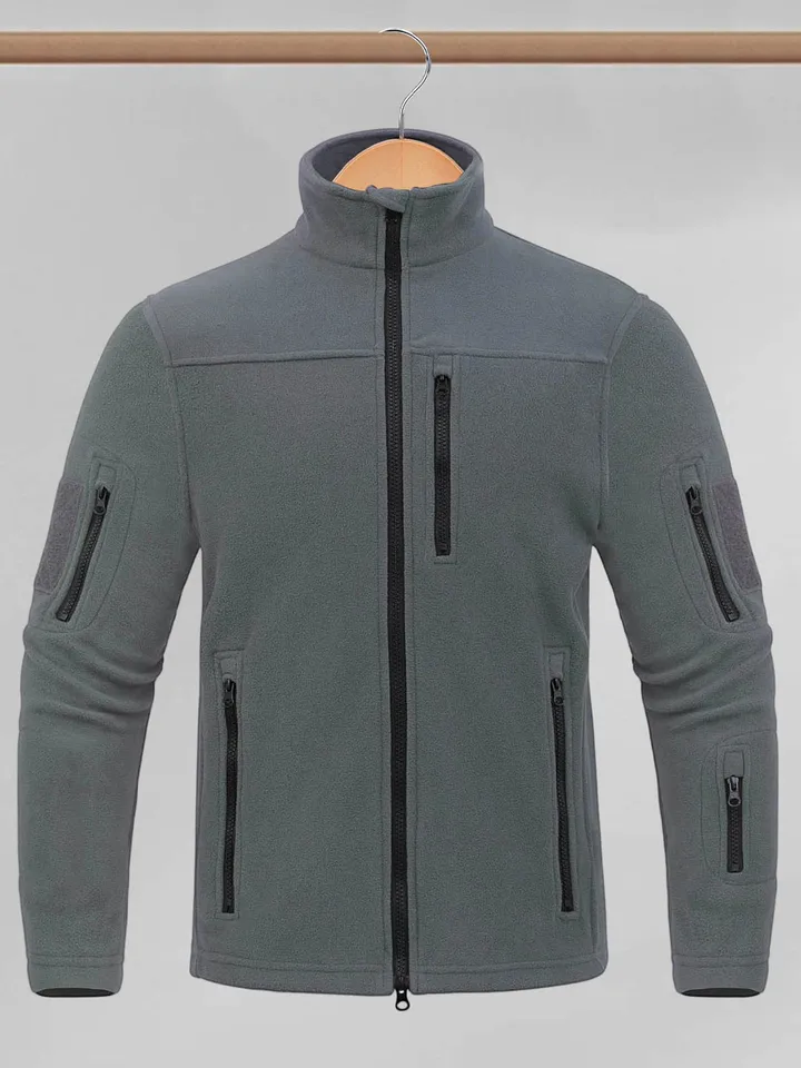 Men's Warm Fleece Jacket with Pockets