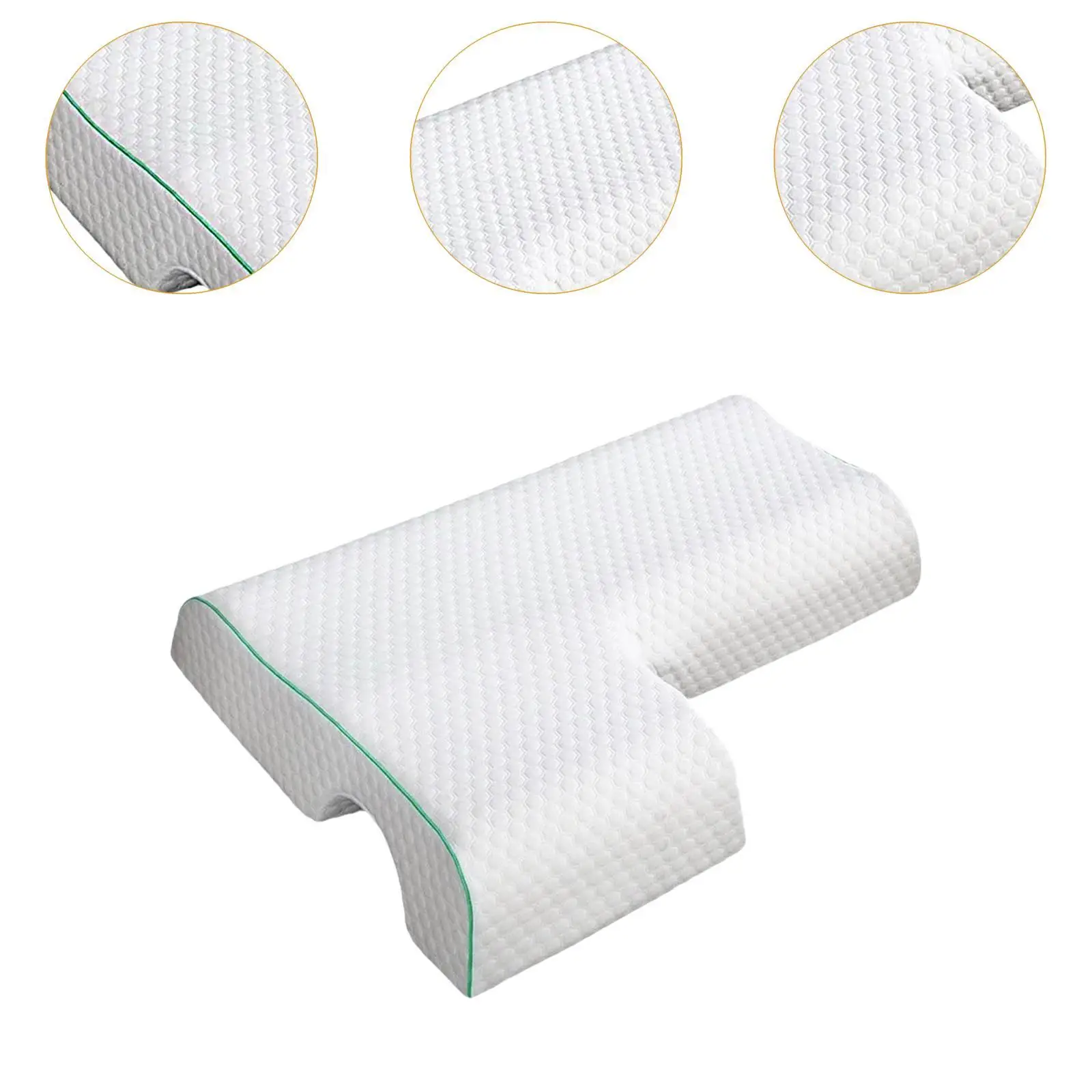 Couples Merging Pillow Arm Pillow Slow Rebound Memory Foam Side Sleeping Pillow with Arm Hole for Valentines Day Arm Rest Home 5