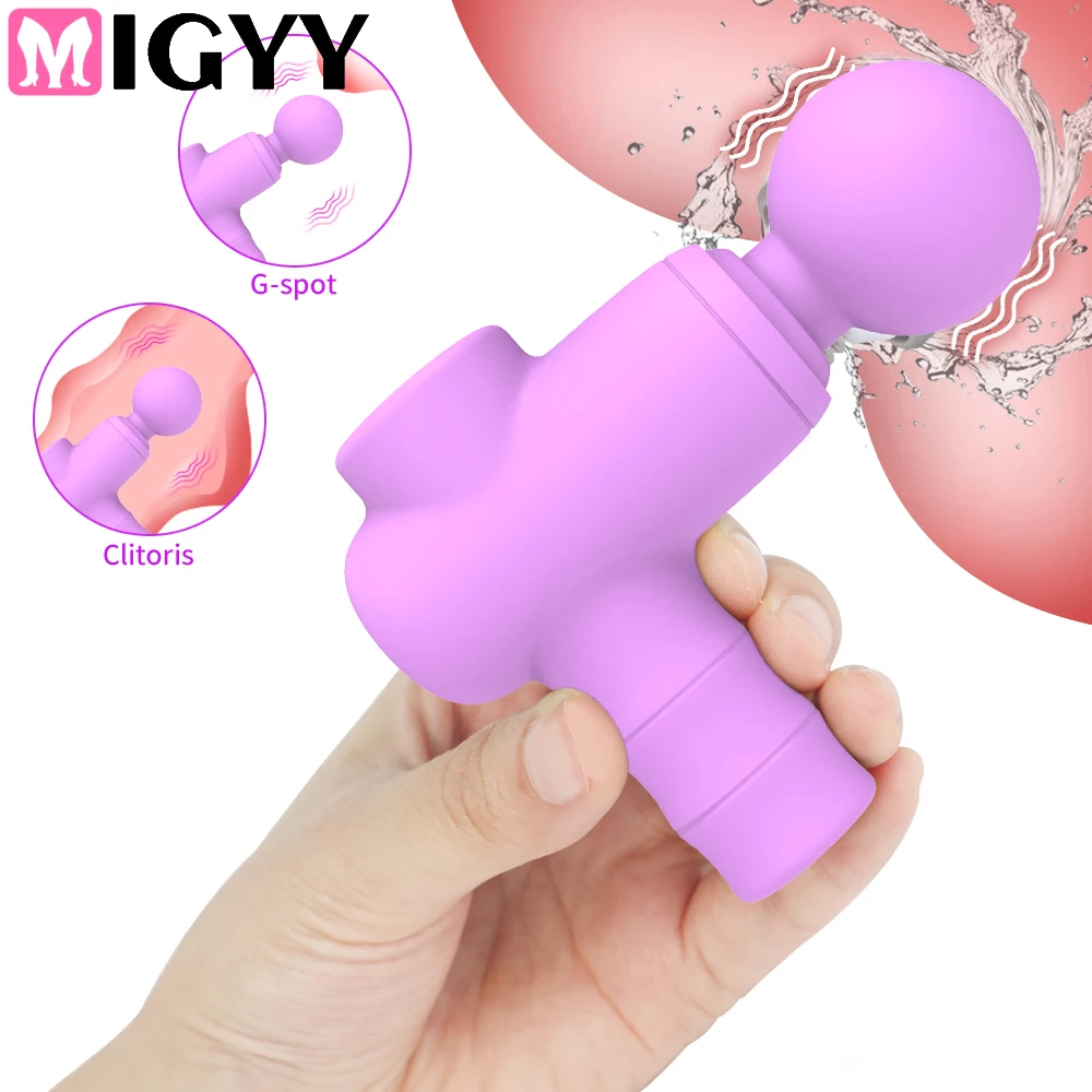 10-Gang-leistungsstarker AV-Vibrator für Frauen, Nippel, G-Punkt, Klitoris-Stimulator, Zauberstabdildo, weibliche Masturbation, Sexspielzeug für Erwachsene 1