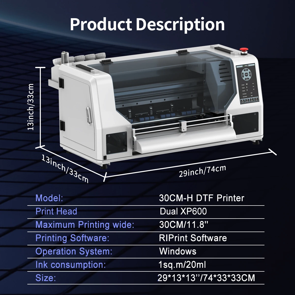 OYfame impresora dtf A3 Epson 듀얼 xp600 dtf 텍스타일 티셔츠 프린팅 기계 A3 티셔츠, 청바지, 후드티 프린터 (오븐 포함)