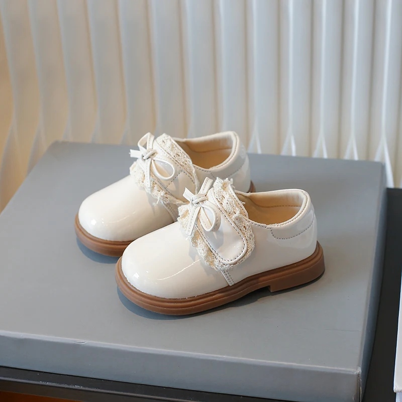 Small Medium-sized Children Single Shoes Anti Slip Girls Shoe New Soft Soled Baby Girls Mary Jane Shoe Bow Princess Shoes Blythe