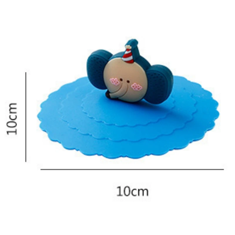 4pcs Silicone Cup Lids - Reusable Airtight Dust-Proof Mug Covers For Hot & Cold Drinks