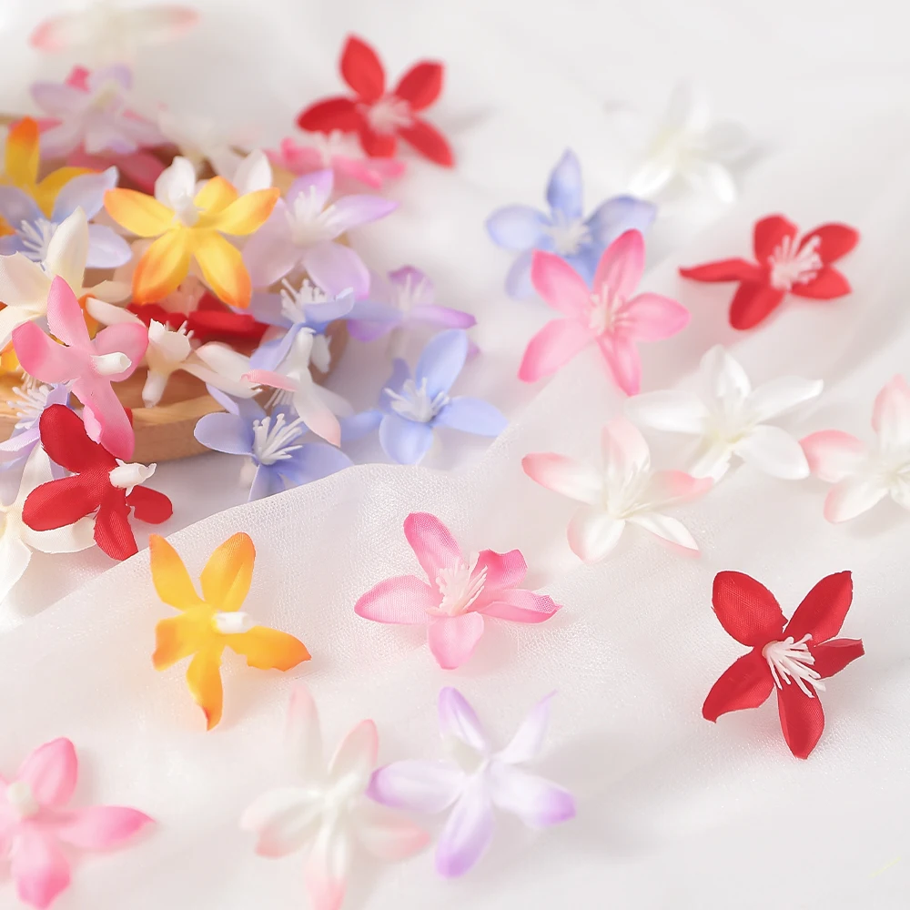 Five Star Artificial Flower Heads for DIY Home and Event Decoration