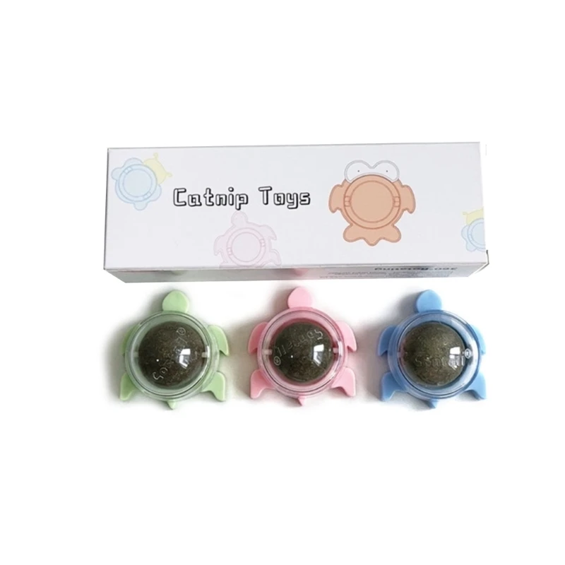 

Cat Toy Catnips Ball Rotating Safe Mint Cats Teeth Cleaning Pet Supplies