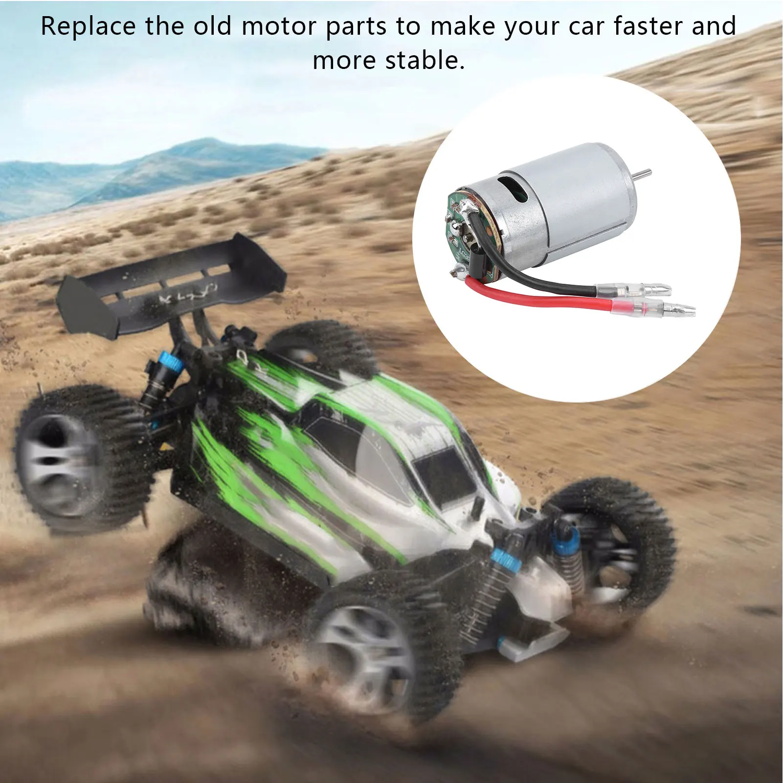 Motor for WLtoys Professional 390 Motor RC Car Accessories Parts Fit for WLtoys RC Car A959 A969 A979 RC Accessory RC Car Motor