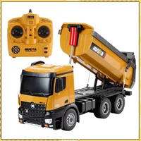 Huina 1582 Alloy Remote-controlled Dump Truck Simulation Multifunctional Loader Excavator Engineering Vehicle Model Adult Toy Gi 1