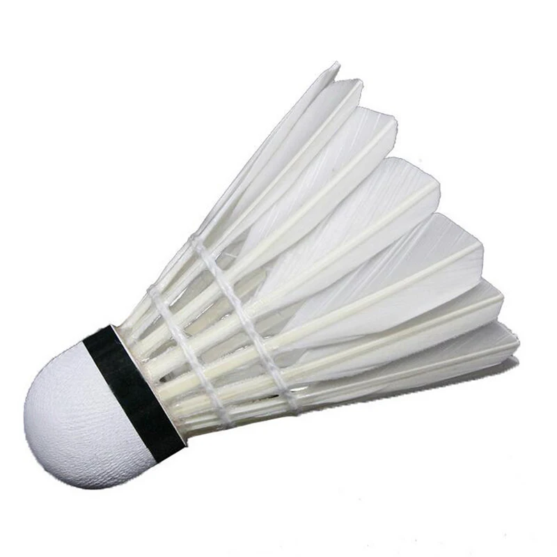 W03 Professional level Goose Feather Shuttlecocks Badminton For Outdoor Sport Training Game Flying Stability Durable Balls 12PCS badminton shuttlecock,badminton ball,feather shuttlecock
