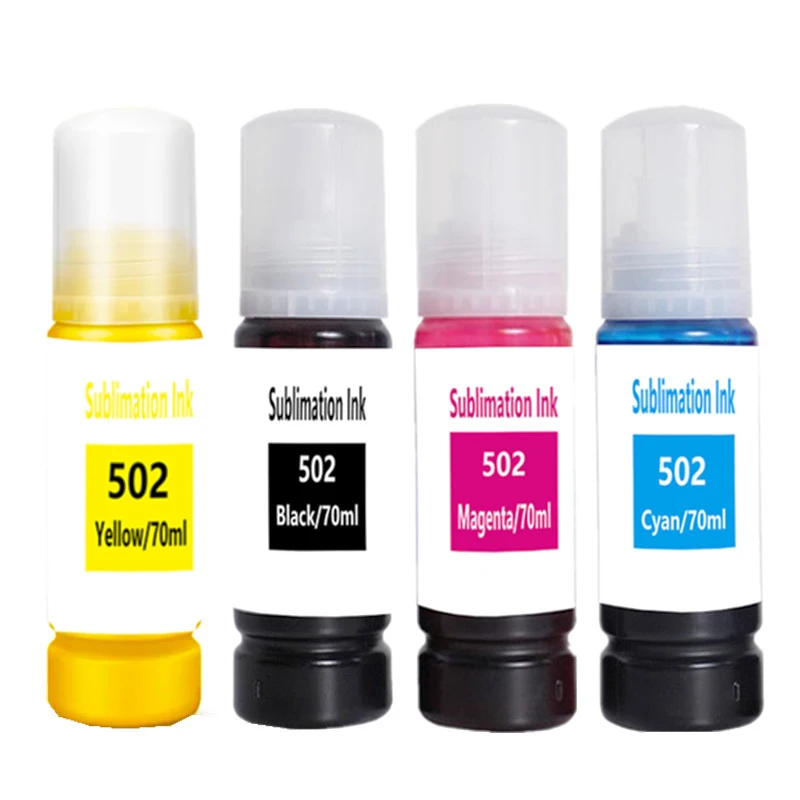 T502 502 Sublimation ink for Epson L3150 ET-2720 ET-2760 2800 ET-4760 ET2400 L3110 L4150 L4160 L4167 L4168 L5190 L6160 printer dye ink kit ink refill kit ink cartridge refill kit